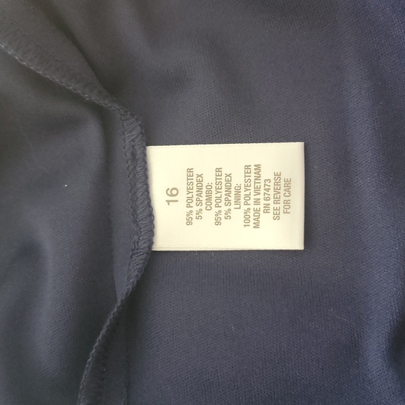 Navy Blue & White Dress - Picture 8 of 8